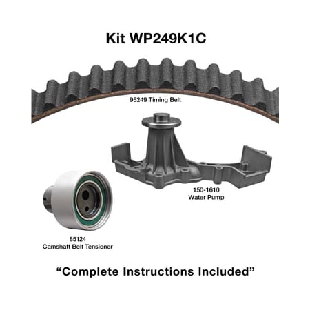 Dayco 96-04 Infiniti-Nissan 3.3L Water Pump Kit, Wp249K1C WP249K1C